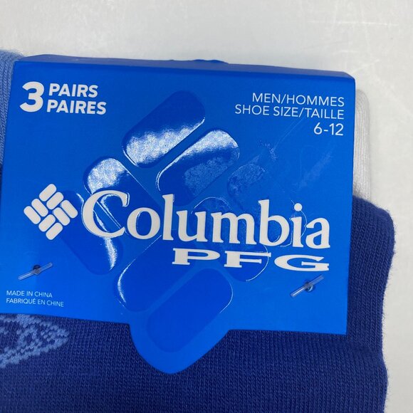 Columbia PFG, NWT, 3 pairs crew socks  men's 6-12 size polygiene biostatic socks - Picture 4 of 6